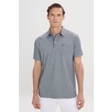 ALTINYILDIZ CLASSICS Erkek Mavi Comfort Fit Rahat Kesim Polo Yaka Pamuklu Kısa Kollu Tişört, Mavi, XL