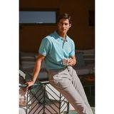 Altınyıldız Classics Erkek Petrol %100 Pamuk Kıvrılmaz Pike Polo Yaka Slim Fit Dar Kesim Tişört - XXL