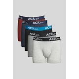 Altınyıldız Classics Erkek Premium Pamuklu Çok Renkli 5'li Esnek Boxer Paketi (Damat Bohçası) Çeyiz Seti - 2XL