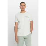 Altınyıldız Classics Erkek Sarı Standart Fit Normal Kesim %100 Pamuk Yumuşak Dokulu Baskılı Bisiklet Yaka Tişört - XL