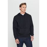 Altınyıldız Classics Erkek Siyah 2 İplik Sıcak Tutan Standart Fit Normal Kesim Kapüşonlu Dokulu Cepli Sweatshirt