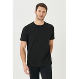 ALTINYILDIZ CLASSICS Erkek Siyah 360 Derece Her Yöne Esneyen Slim Fit Dar Kesim Bisiklet Yaka Tişört