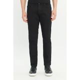 ALTINYILDIZ CLASSICS Erkek Siyah Diz İzi Yapmayan 360 Derece Her Yöne Esneyen Rahat Slim Fit Dar Kesim Pantolon