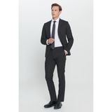 ALTINYILDIZ CLASSICS Erkek Siyah Ekstra Slim Fit Dar Kesim Kırlangıç Yaka Takım Elbise - 54 - 6 Drop