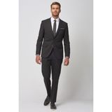 ALTINYILDIZ CLASSICS Erkek Siyah Regular Fit Rahat Kesim Siyah Takım Elbise - 6 Drop - 54