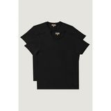 Altınyıldız Classics Erkek Siyah-Siyah Slim Fit Bisiklet Yaka 2'li Düz Tişört Paketi - Siyah - Siyah