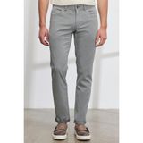 ALTINYILDIZ CLASSICS Erkek Siyah Slim Fit Dar Kesim 5 Cep Pamuklu Armürlü Esnek Pantolon