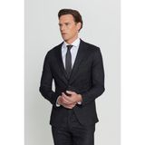 Altınyıldız Classics Erkek Siyah Slim Fit Dar Kesim Kırlangıç Yaka Desenli Kapak Cepli Takım Elbise - 6 Drop - 50