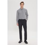 Altınyıldız Classics Erkek Siyah Slim Fit Dar Kesim Klasik Pantolon %73 Polyester %25 Viskoz - 58
