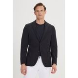 Altınyıldız Classics Erkek Siyah Slim Fit Dar Kesim Mono Yaka Casual Ceket - 6 Drop - 48