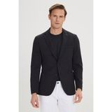 Altınyıldız Classics Erkek Siyah Slim Fit Dar Kesim Mono Yaka Casual Ceket - 6 Drop - 50