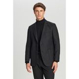 Altınyıldız Classics Erkek Siyah Slim Fit Dar Kesim Mono Yaka Torba Cepli Blazer Ceket - 56-6N