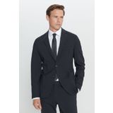 ALTINYILDIZ CLASSICS Erkek Siyah Slim Fit Dar Kesim Mono Yaka Yünlü Takım Elbise