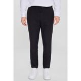 ALTINYILDIZ CLASSICS Erkek Siyah Slim Fit Dar Kesim Yünlü Yan Cepli Takım Elbise Pantolonu