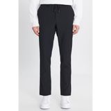 ALTINYILDIZ CLASSICS Erkek Siyah Yumuşak Dokulu Slim Fit Beli Bağlamalı Yan Cepli Gofre Desenli Pantolon