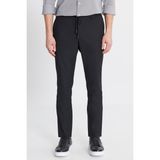 Altınyıldız Classics Erkek Siyah Yünlü Slim Fit Dar Kesim Esnek Takım Elbise Pantolonu - 48