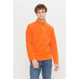 Altınyıldız Classics Erkek Turuncu Anti-pilling Tüylenme Yapmayan Standart Fit Dik Yaka Soğuk Geçirmez Polar Sweatshirt - XL