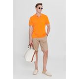 Altınyıldız Classics Erkek Turuncu Regular Fit Rahat Kesim Polo Yaka Etiket Detaylı Tişört - XL