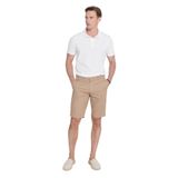 ALTINYILDIZ CLASSICS Erkek Vizon Slim Fit Dar Kesim Pamuklu Yan Cepli Armürlü Şort