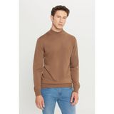 ALTINYILDIZ CLASSICS Erkek Vizon Tüylenme Yapmayan Standart Fit Normal Kesim Yarım Balıkçı Yaka Triko Kazak,3XL
