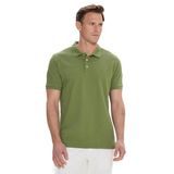 ALTINYILDIZ CLASSICS Erkek Yeşil Slim Fit Dar Kesim Polo Yaka%100 Pamuk Kısa Kollu Tişört, YSL, S