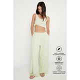 Altınyıldız Classics Kadın Mint Örme Pantolon Premium Viskon Yumuşak Dokulu Standart Fit Cepli Beli Lastikli Rahat - XS