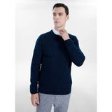 Altınyıldız Classics Lacivert Erkek Bisiklet Yaka Jakarlı Kazak ACE045271187 - XL