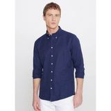 Altınyıldız Classics Lacivert Erkek Tailored Fit Gömlek ACE201000177_LAC - 2XL