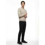 ALTINYILDIZ CLASSICS Pamuklu Slim Fit Dar Kesim Armürlü 5 Cepli Esnek Casual Pantolon, 46, ACE001261531, Siyah, Erkek