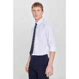 ALTINYILDIZ CLASSICS Pamuklu Slim Fit Dar Kesim Gant Yaka Poplin Gömlek, S, ACE201262053, Beyaz, Erkek