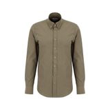 ALTINYILDIZ CLASSICS Pamuklu Slim Fit Dar Kesim Gant Yaka Poplin Gömlek, XL, ACE201262053, Haki, Erkek