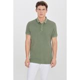 Altınyıldız Classics Polo Yaka Düz Haki Erkek T-Shirt ACE091252409_HAK - M
