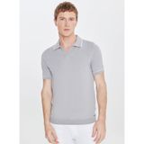 ALTINYILDIZ CLASSICS Polo Yaka Kazak, 2XL, 5003358131, Gri, Erkek