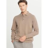ALTINYILDIZ CLASSICS Polo Yaka Kazak, L, 5003307613, Vizon, Erkek