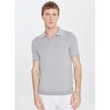 Altınyıldız Classics Polo Yaka Standart Gri Erkek Kazak ACE044262189_GRI
