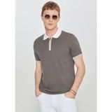 Altınyıldız Classics Polo Yaka Standart Haki Erkek Kazak ACE044262193_HAK - M