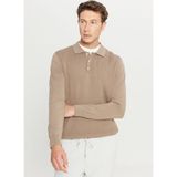 Altınyıldız Classics Polo Yaka Standart Vizon Erkek Kazak ACE049261279_VIZ - 2XL