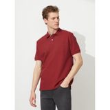 ALTINYILDIZ CLASSICS Polo Yaka T-shirt, 4XL, 5003005782, Bordo, Erkek