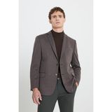 Altınyıldız Classics Regular Fit Rahat Kesim Mono Yaka Kareli Kapak Cepli Ceket - 62-4N - Karışık