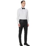 ALTINYILDIZ CLASSICS Slim Fit Dar Kesim Ata Yaka Uzun Kollu Klasik Gömlek, Renk Beyaz, Beden M