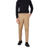 ALTINYILDIZ CLASSICS Slim Fit Dar Kesim Gabardin Kumaş Desenli Pamuklu Esnek Beli Lastikli Pantolon, Renk Camel, Beden 50