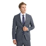 ALTINYILDIZ CLASSICS Slim Fit Dar Kesim Kazayağı Desenli Takım Elbise, Renk Lacivert-Gri, Beden 46-6 Drop