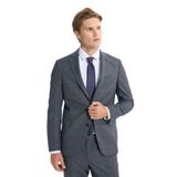 ALTINYILDIZ CLASSICS Slim Fit Dar Kesim Kazayağı Desenli Takım Elbise, Renk Lacivert-Gri, Beden 50-6 Drop
