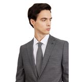 ALTINYILDIZ CLASSICS Slim Fit Dar Kesim Mono Yaka Çizgili Takım Elbise, Renk Gri, Beden 46-6 Drop