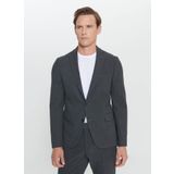 ALTINYILDIZ CLASSICS Slim Fit Dar Kesim Mono Yaka Desenli Takım Elbise, Renk Antrasit, Beden 52-6 Drop