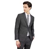 ALTINYILDIZ CLASSICS Slim Fit Dar Kesim Mono Yaka Desenli Takım Elbise, Renk Siyah-Beyaz, Beden 50-6 Drop