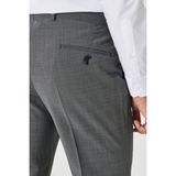 Altınyıldız Classics Slim Fit Dar Kesim Mono Yaka Desenli Takım Elbise - Siyah - Gri - 46 - 6 Drop