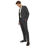 ALTINYILDIZ CLASSICS Slim Fit Dar Kesim Mono Yaka Gofre Desenli Takım Elbise, Renk Antrasit-Kahverengi, Beden 46-6 Drop