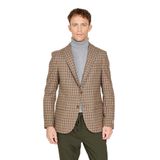 ALTINYILDIZ CLASSICS Slim Fit Dar Kesim Mono Yaka Kareli Yünlü Ceket
