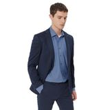 ALTINYILDIZ CLASSICS Slim Fit Dar Kesim Mono Yaka Örme Takım Elbise, Renk Lacivert, Beden 46-6 Drop